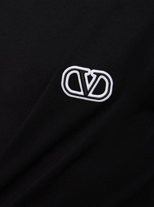 VLogo Signature Patch T-Shirt in Black - Image 5