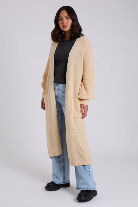 Stone Chunky Longline Cardigan - Image 2