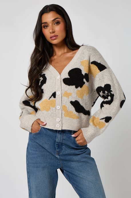Floral Grey Cardigan - Image 2