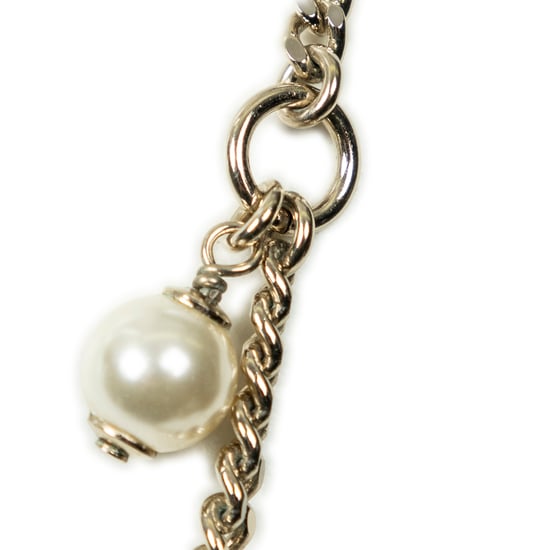 Pearl Rhinestone Perfume Bottle Necklace Ketting - Image 3