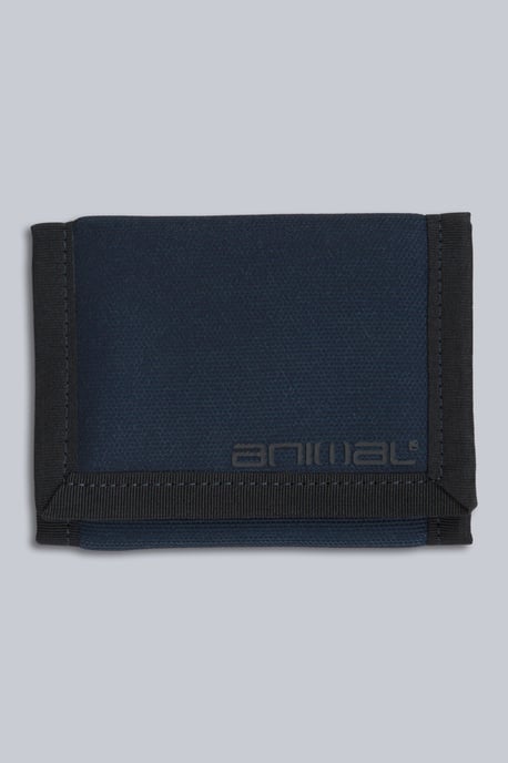 Trifold Wallet Lightweight Durable Compact Foldable Secure Money Card Holder Navy - Image 1