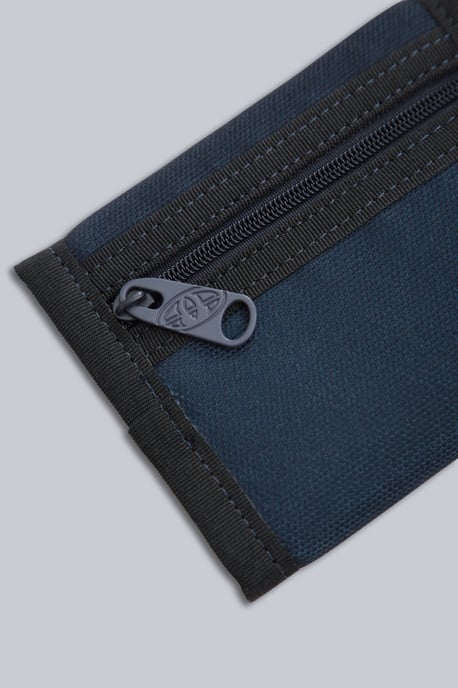 Trifold Wallet Lightweight Durable Compact Foldable Secure Money Card Holder Navy - Image 6