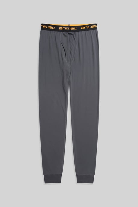 'Piste' Men's Base Layer Leggings Stretchy Breathable Warm Cosy Bottoms Charcoal - Image 5