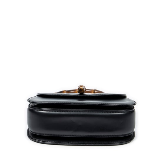 Vintage Bamboo Flap Top Handle Shoulder Bag - Image 6