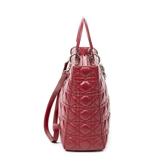 Large Lady Dior Zip Shoulder Bag - Image 4