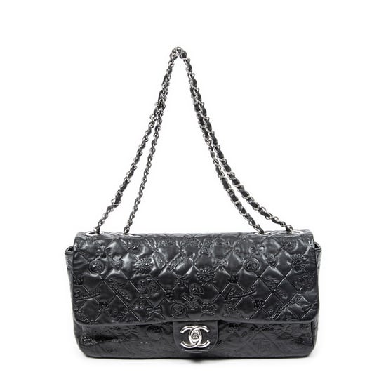 Lucky Symbols Jumbo Single Flap Shoulder Bag - Image 1