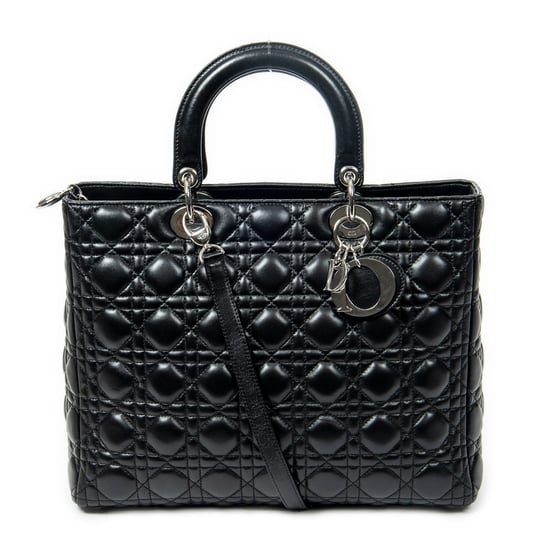 Large Lady Dior Zip Schoudertas - Image 1