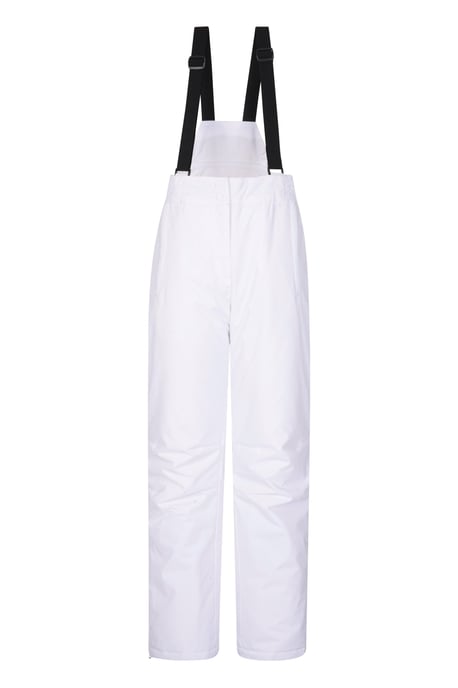 'Moon' Women's Ski Pants Warm Insulated Snow Proof Snowboarding Winter Trouser White - Image 1