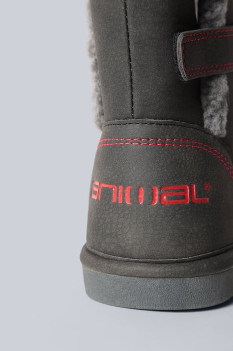 Kids Slipper Boots Cushioned Fleece Lined Flexible Sole Outdoor Winter Footwear Black - Image 4