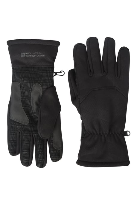 'Extreme' Women's Ski Gloves with Textured Palm Waterproof Black - Image 1