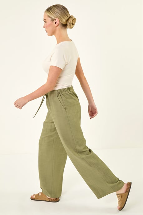 Petite Pull On Woven Trouser - Image 1