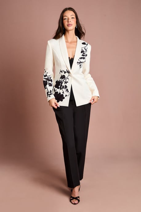 Placement Print Floral Blazer - Image 2
