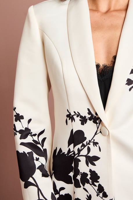 Placement Print Floral Blazer - Image 5
