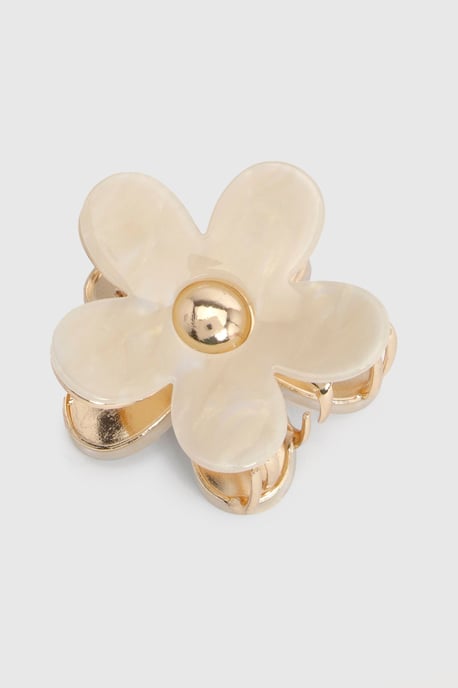Marble Flower Hair Clip - Image 2
