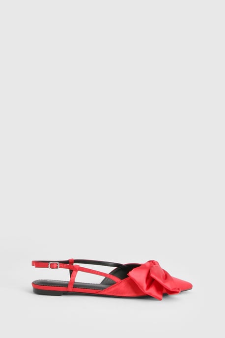 Premium Bow Detail Pointed Flats - Image 3