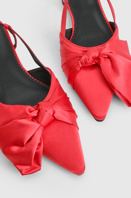 Premium Bow Detail Pointed Flats - Image 5