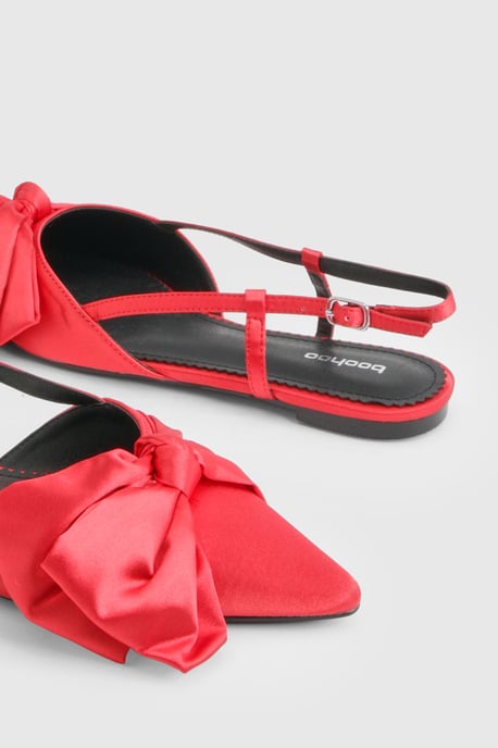 Premium Bow Detail Pointed Flats - Image 6