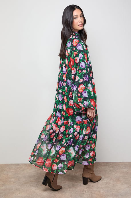 Trapeze Boho Maxi Dress - Image 3