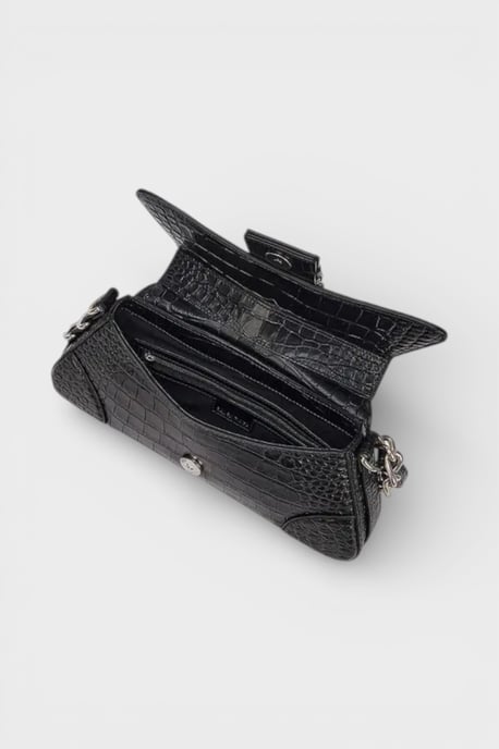 Balenciaga Lindsay Leather Shoulder Bag Black - Image 4