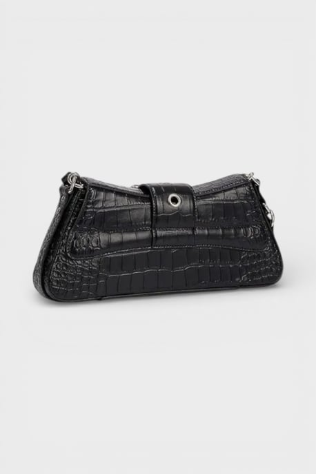 Balenciaga Lindsay Leather Shoulder Bag Black - Image 5