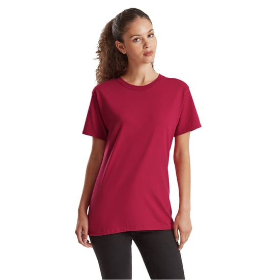 Fruit of the Loom Unisex Volwassene 100% Katoenen T-Shirt (Cranberry) - Image 3