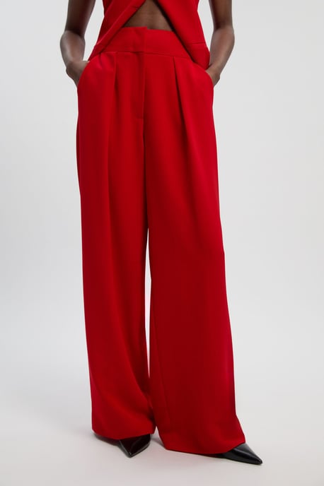Soft Tailored Wide Leg Trouser - Image 3