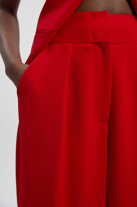 Soft Tailored Wide Leg Trouser - Image 4