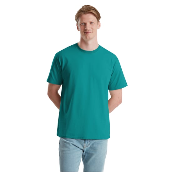 Fruit of the Loom Unisex Volwassen Pure Katoenen T-Shirt (Ocean Teal) - Image 3