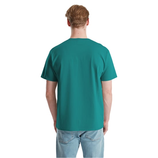 Fruit of the Loom Unisex Volwassen Pure Katoenen T-Shirt (Ocean Teal) - Image 4