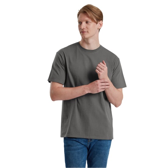 Fruit of the Loom Unisex Volwassenen Pure Katoen T-Shirt (Licht Grafiet) - Image 3