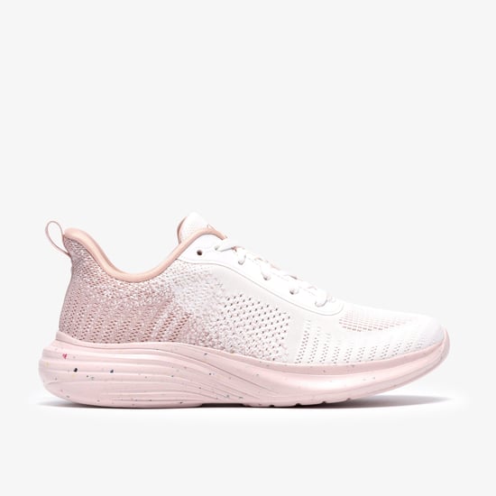 Izza Knit Light Pink Combi Trainers - Image 1