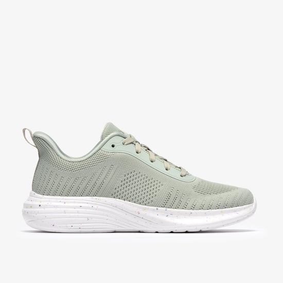 Izza Knit Olive Knit Trainers - Image 1