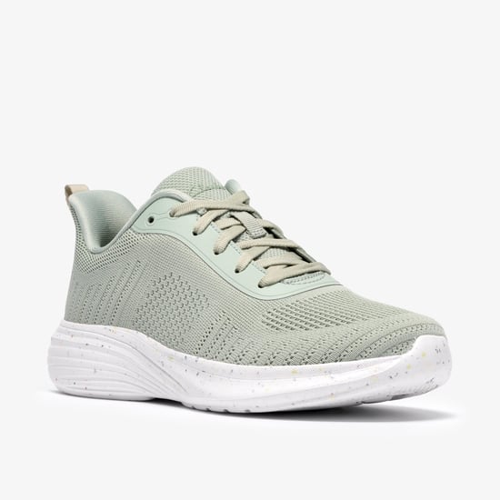 Izza Knit Olive Knit Trainers - Image 4