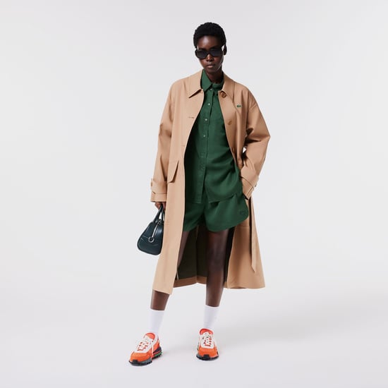 Women's Lacoste Fluid Lyocell Shorts in Green - Image 2