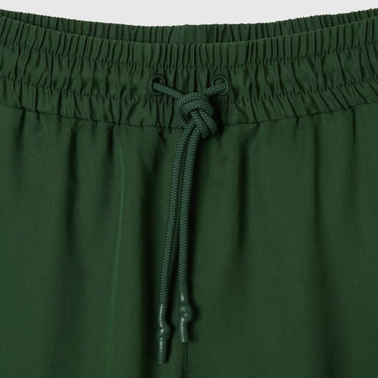 Women's Lacoste Fluid Lyocell Shorts in Green - Image 4