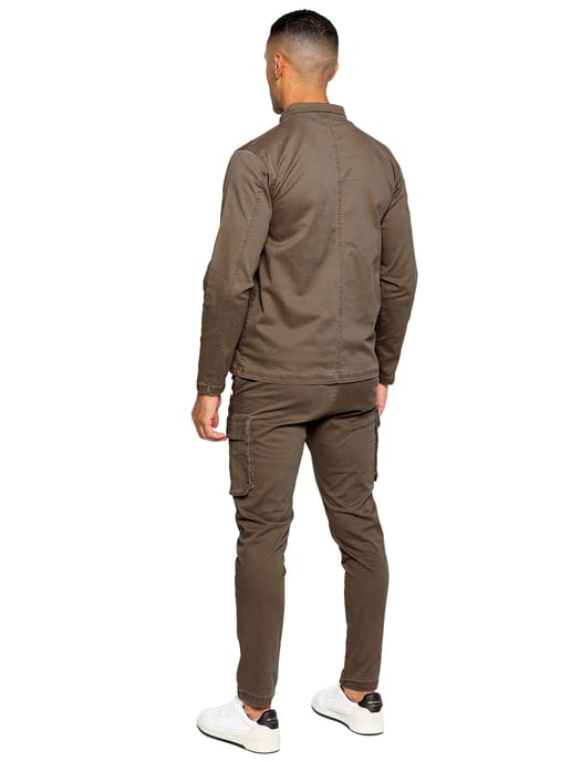 Enzo | Mens Cargo Overshirt Jacket - Image 5