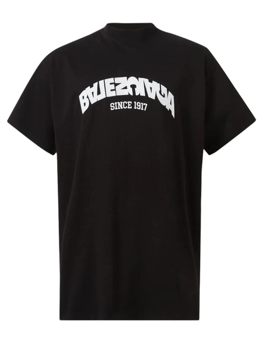 Back Flip Logo T-shirt in Black - Image 1