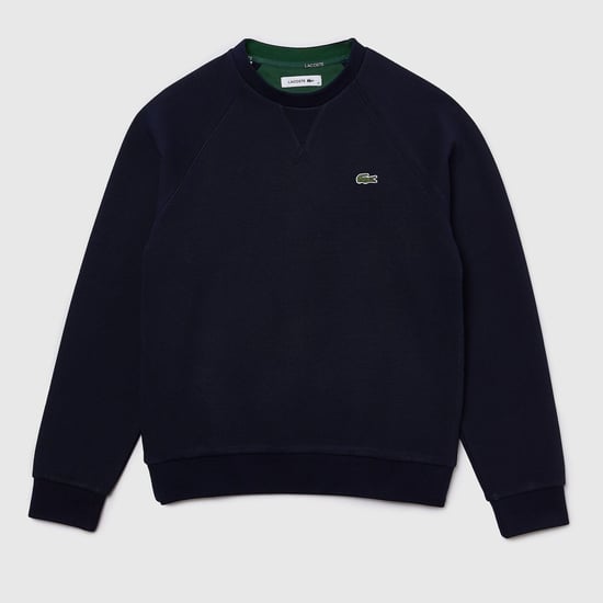 Women's Lacoste Crewneck Sweatshirt in Navy - Image 1
