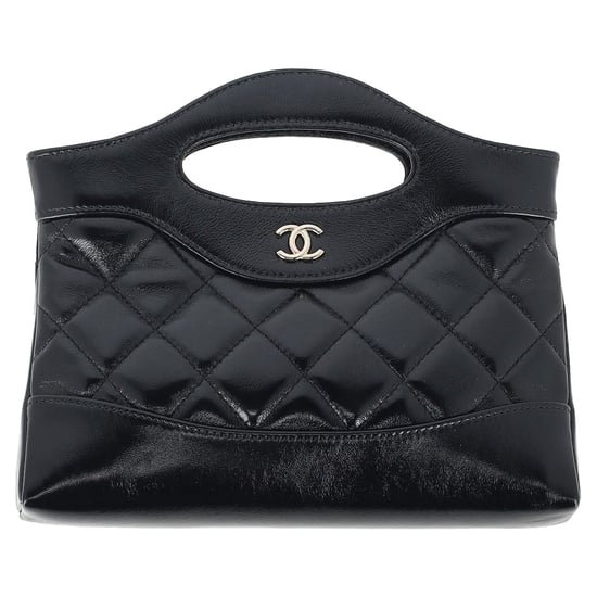 Chanel 31 Nano CC Logo Chain Bag in Black Leather - Image 1