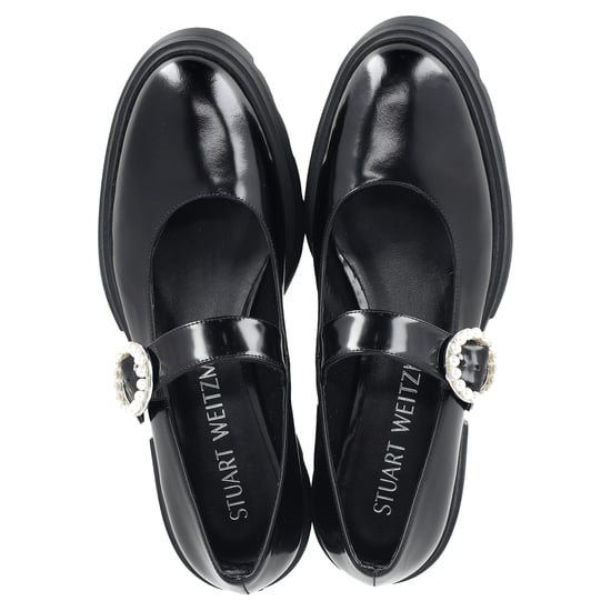 Stuart Weitzman Nolita Platform Mary Janes in Black Patent Leather - Image 3