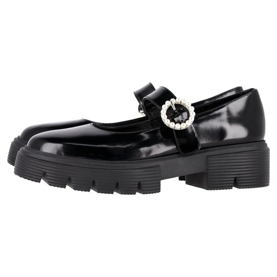 Stuart Weitzman Nolita Platform Mary Janes in Black Patent Leather - Image 4