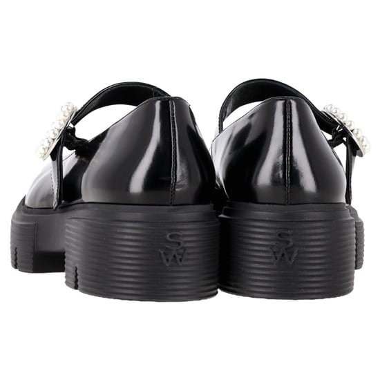 Stuart Weitzman Nolita Platform Mary Janes in Black Patent Leather - Image 5