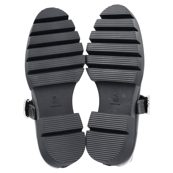 Stuart Weitzman Nolita Platform Mary Janes in Black Patent Leather - Image 6