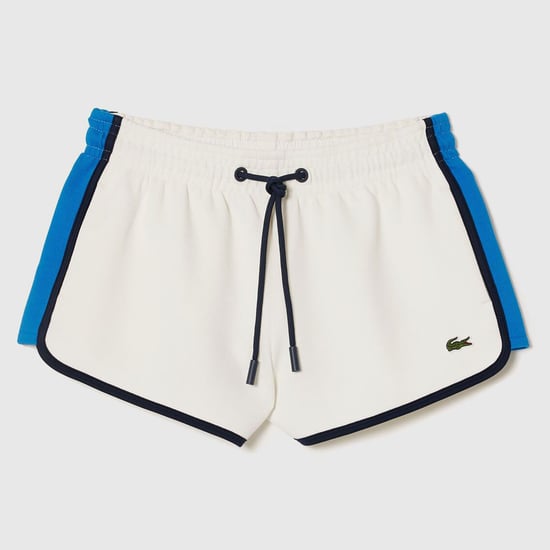 Women's Lacoste Contrast Panel Shorts in Cream - Image 1