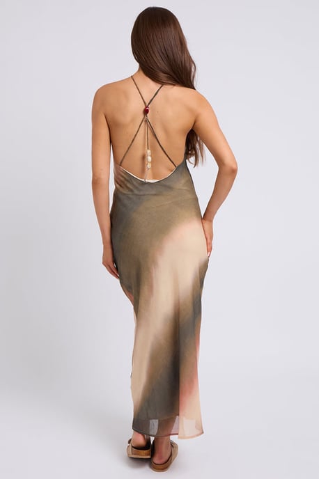 Ombre Beaded-Back Maxi Dress - Image 3