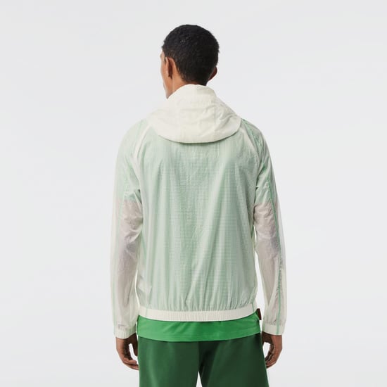 Men's Lacoste Roland Garros Windbreaker Jacket in Cream - Image 2
