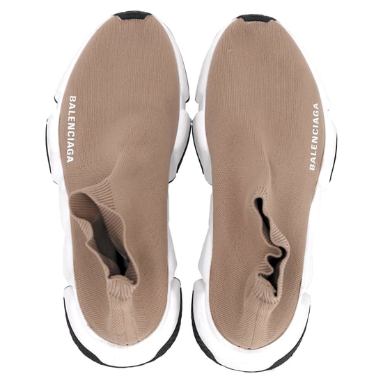Balenciaga Speed Sneakers in Beige Polyester - Image 6