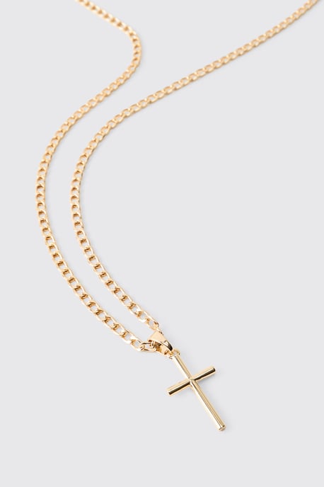 Gold Cross Necklace - Image 3