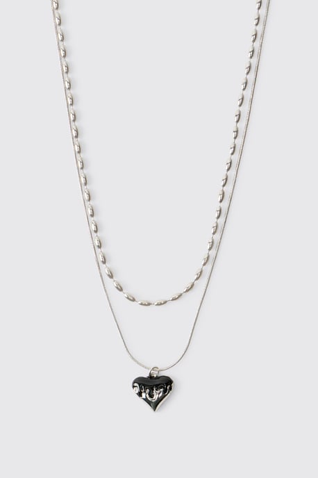 Heart Layered Necklace - Image 2