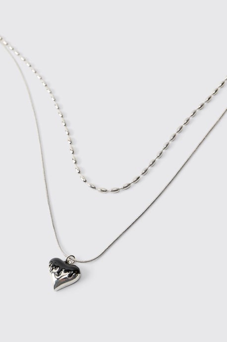 Heart Layered Necklace - Image 3